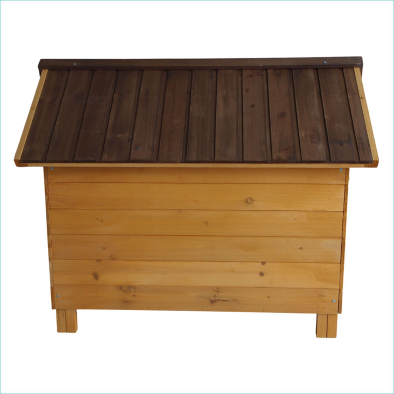 ORANGLES Outdoor Wooden Dog & Cat House – Medium Pet Kennel with Waterproof Roof - high resolution display - exposing craftsmanship - Image 2 of 2 | built for everyone | Outdoor Wooden Dog & Cat House – Medium Pet Kennel with Waterproof Roof for sale Georgia | Free Shipping ORANGLES