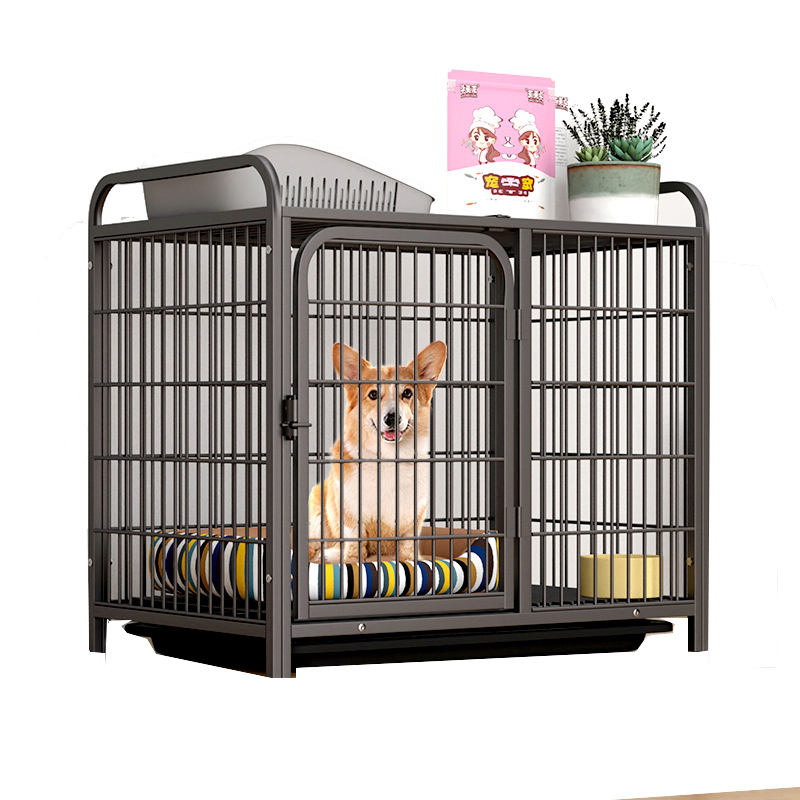 Small Pet Cage – Heavy Duty Dog Crate, Tear‑Resistant Square Tube Kennel for Large Breeds