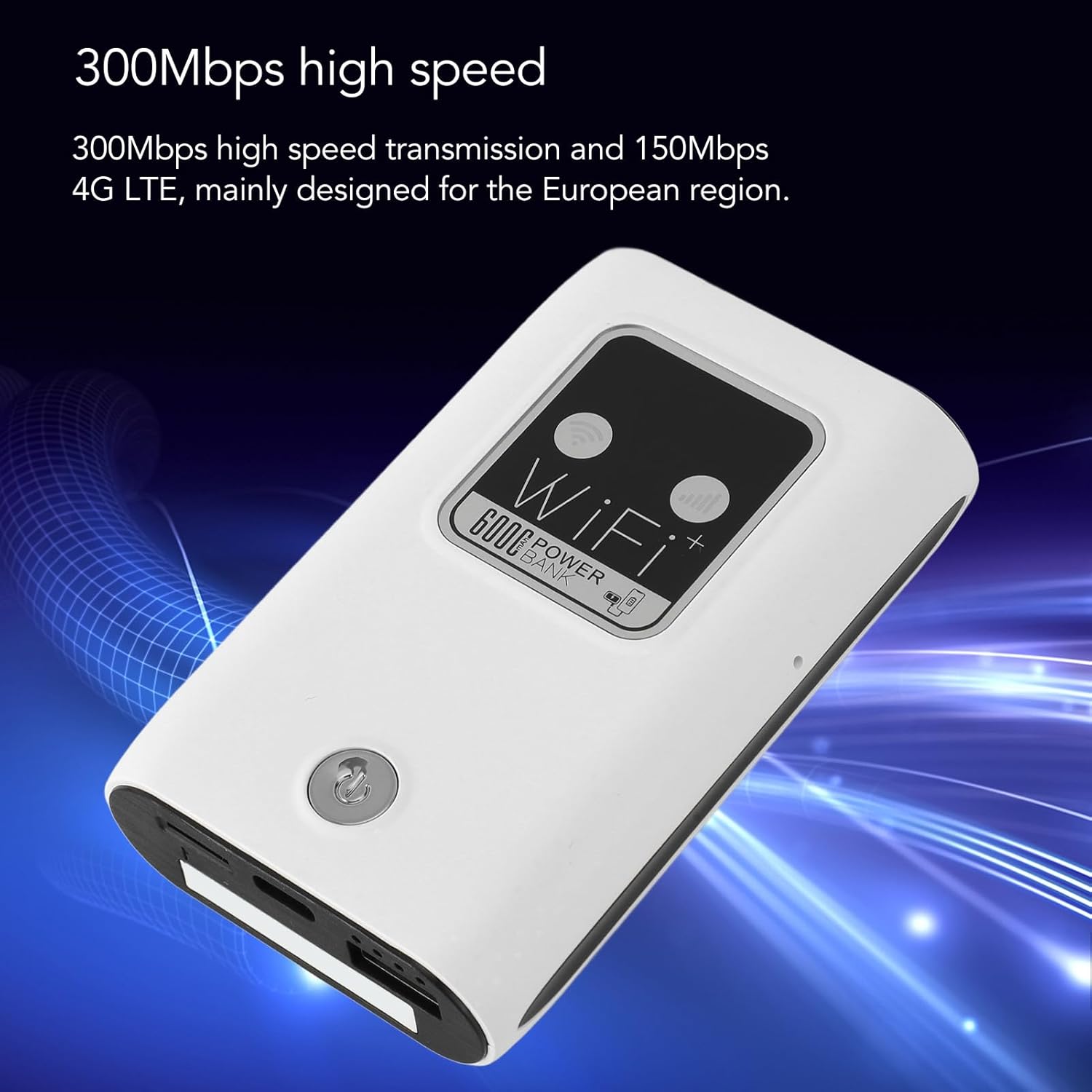 ORANGLES Portable WiFi Router – MC2 4G LTE 6000mAh Pocket Mobile Hotspot with SIM Slot - angled perspective - presenting advantages - Image 4 of 5 | fits any environment | Purchase Portable WiFi Router – MC2 4G LTE 6000mAh Pocket Mobile Hotspot with SIM Slot Michigan | Free Shipping ORANGLES