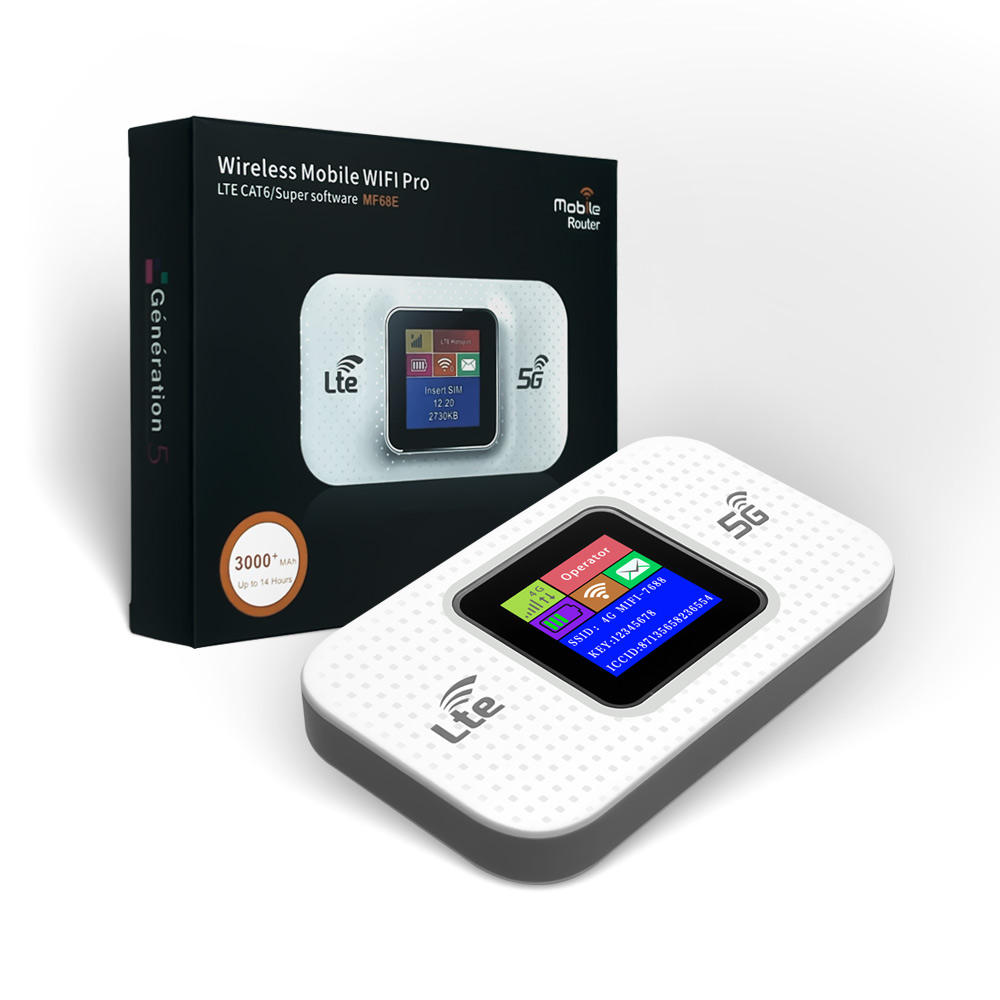 Portable WiFi Router – Dnxt Mifis Type‑C 4G LTE with SIM Slot 3000mAh