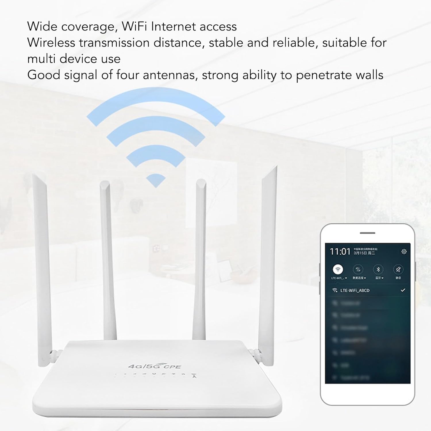 ORANGLES 4G Router – ASR1803 LTE WiFi Router with SIM Slot, Type‑C 300Mbps Indoor Use - detailed closeup view - illustrating benefits - Image 3 of 5 | created for all | Shop 4G Router – ASR1803 LTE WiFi Router with SIM Slot, Type‑C 300Mbps Indoor Use North Carolina | Free Shipping ORANGLES