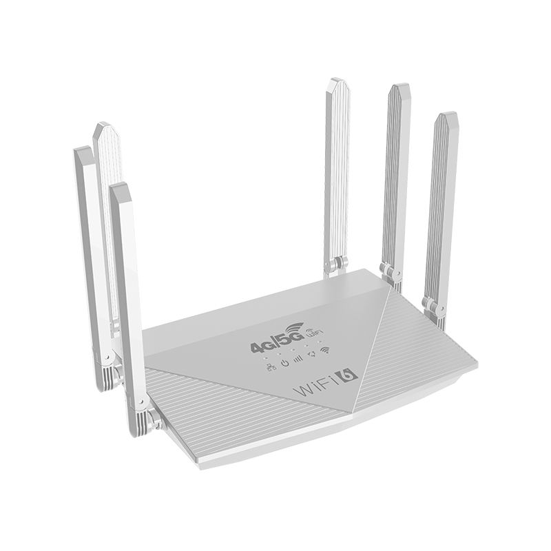 WiFi 6 Router 6 Antenna Portable Wireless Router with SIM Slot and 5000mAh Battery