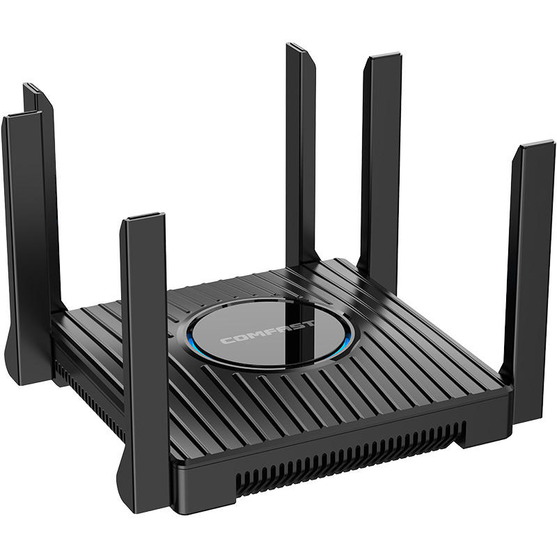 ORANGLES WiFi 7 Router COMFAST BE3600 Dual Band Mesh 3570Mbps High Performance Home Router - angled perspective - presenting advantages - Image 4 of 5 | fits any environment | Purchase WiFi 7 Router COMFAST BE3600 Dual Band Mesh 3570Mbps High Performance Home Router Michigan | Free Shipping ORANGLES