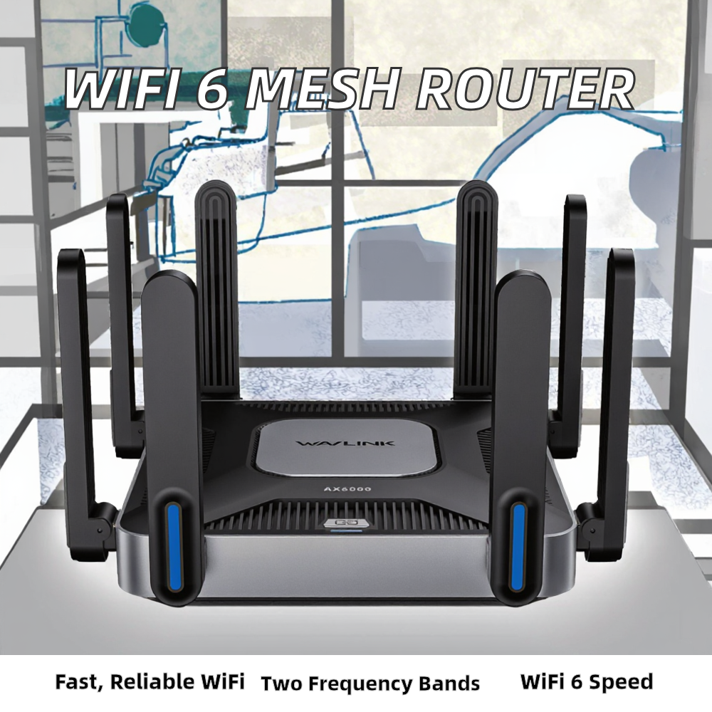 ORANGLES WiFi 6 Router WAVlink AX6000 Mesh Dual Band with 8 Antennas for Home Use - high resolution display - exposing craftsmanship - Image 2 of 5 | built for everyone | WiFi 6 Router WAVlink AX6000 Mesh Dual Band with 8 Antennas for Home Use for sale Georgia | Free Shipping ORANGLES