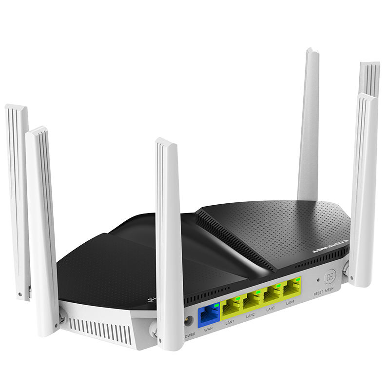 ORANGLES WiFi 7 Router CF WR633AX AX3000 2nd Gen with Safety Features and Firewall - angled perspective - presenting advantages - Image 4 of 6 | fits any environment | Purchase WiFi 7 Router CF WR633AX AX3000 2nd Gen with Safety Features and Firewall Michigan | Free Shipping ORANGLES