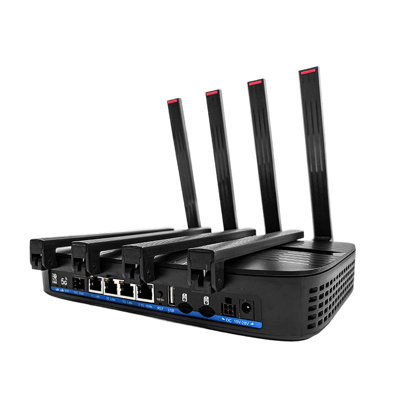 ORANGLES WiFi 7 Router Unlocked 19000Mbps 5G Wireless Router with SIM Slot and 1GB RAM OpenWrt - angled perspective - presenting advantages - Image 4 of 5 | fits any environment | Purchase WiFi 7 Router Unlocked 19000Mbps 5G Wireless Router with SIM Slot and 1GB RAM OpenWrt Michigan | Free Shipping ORANGLES
