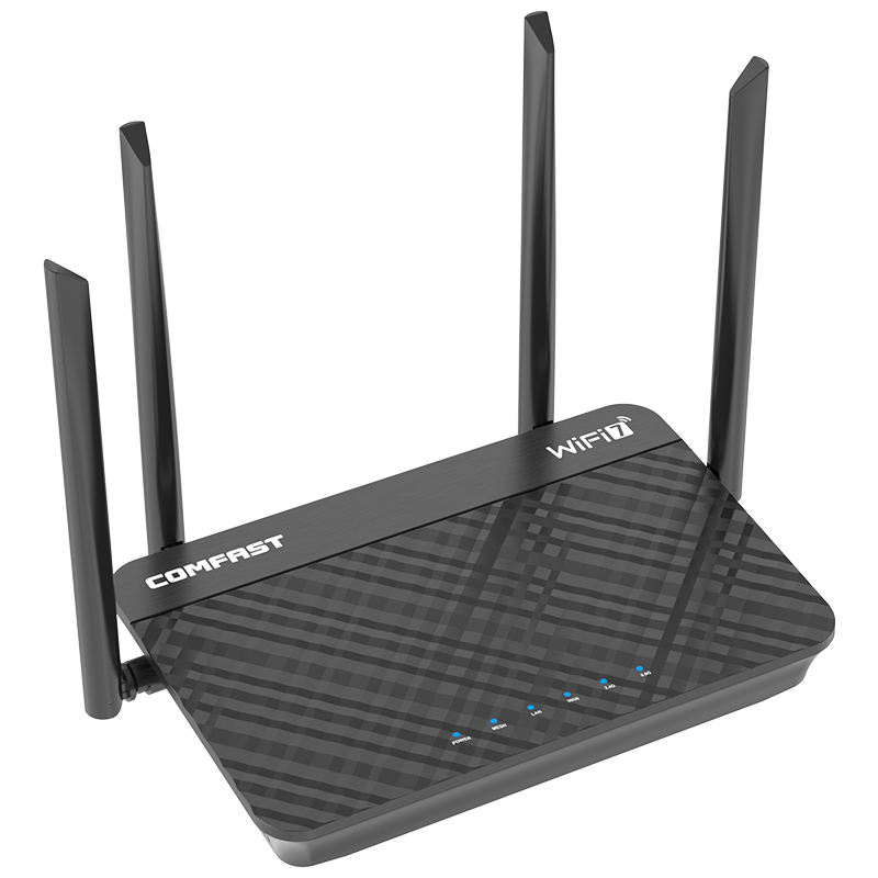 ORANGLES WiFi 7 Router COMFAST Mesh 5G 3600Mbps Dual Band High Gain Antennas OpenWrt - detailed closeup view - illustrating benefits - Image 3 of 4 | created for all | Shop WiFi 7 Router COMFAST Mesh 5G 3600Mbps Dual Band High Gain Antennas OpenWrt North Carolina | Free Shipping ORANGLES