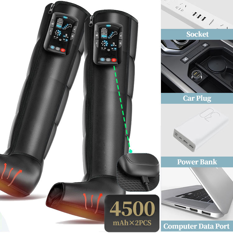 ORANGLES Air Compression Leg Massager Portable 5 Mode Boots for Relaxation and Fatigue Relief - full product showcase - displaying specifications - Image 5 of 6 | adapts to any space | Air Compression Leg Massager Portable 5 Mode Boots for Relaxation and Fatigue Relief deal New Jersey | Free Shipping ORANGLES