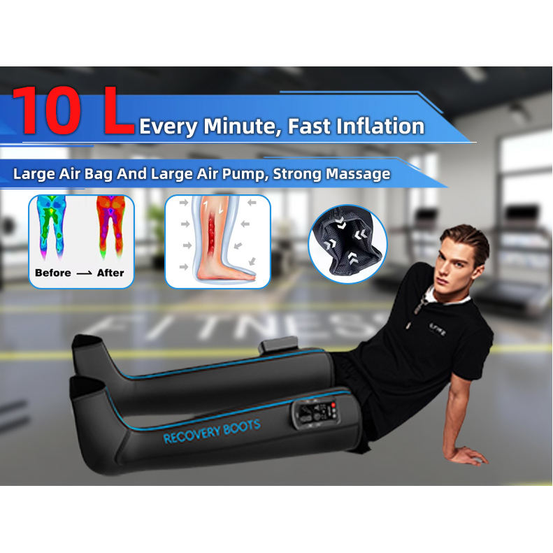 ORANGLES Air Compression Leg Massager | 5‑Chamber Wireless Recovery Boots with Heat Therapy - high resolution display - exposing craftsmanship - Image 2 of 5 | built for everyone | Air Compression Leg Massager | 5‑Chamber Wireless Recovery Boots with Heat Therapy for sale Georgia | Free Shipping ORANGLES