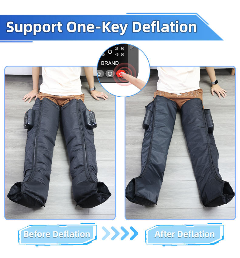 ORANGLES Air Compression Leg Massager | 5‑Chamber Wireless Recovery Boots with Heat Therapy - full product showcase - displaying specifications - Image 5 of 5 | adapts to any space | Air Compression Leg Massager | 5‑Chamber Wireless Recovery Boots with Heat Therapy deal New Jersey | Free Shipping ORANGLES