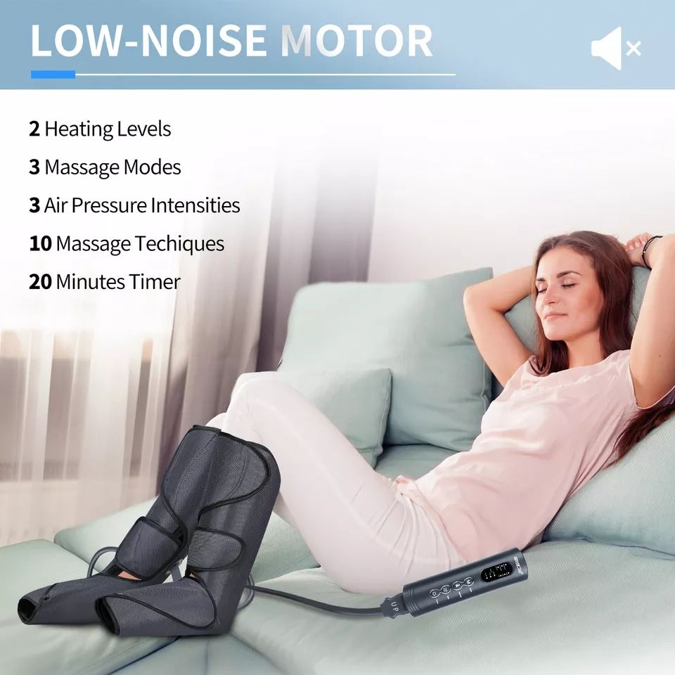 ORANGLES Foot and Leg Massage Machine | Electric Air Compression Therapy for Circulation & Relaxation - angled perspective - presenting advantages - Image 4 of 6 | fits any environment | Purchase Foot and Leg Massage Machine | Electric Air Compression Therapy for Circulation & Relaxation Michigan | Free Shipping ORANGLES