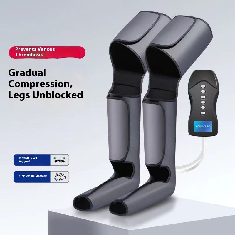 ORANGLES Foot and Leg Massager | Electric Compression Wrap with Air Pressure Therapy - detailed closeup view - illustrating benefits - Image 3 of 5 | created for all | Shop Foot and Leg Massager | Electric Compression Wrap with Air Pressure Therapy North Carolina | Free Shipping ORANGLES