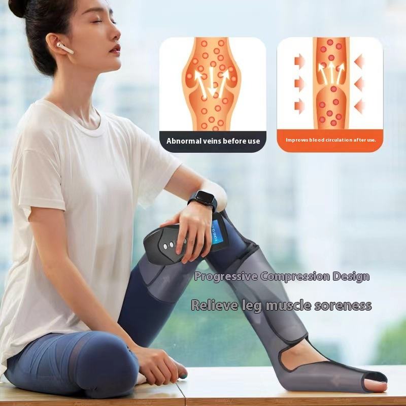 ORANGLES Foot and Leg Massager | Electric Compression Wrap with Air Pressure Therapy - angled perspective - presenting advantages - Image 4 of 5 | fits any environment | Purchase Foot and Leg Massager | Electric Compression Wrap with Air Pressure Therapy Michigan | Free Shipping ORANGLES