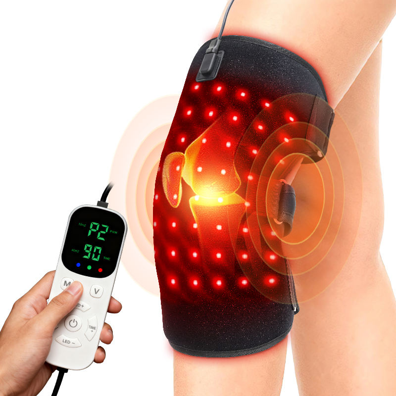 Knee Brace Red Light Therapy Heated Vibration Support for Pain Relief and Recovery