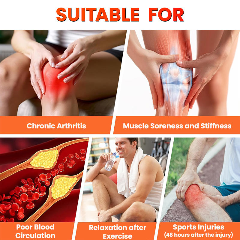 ORANGLES Knee Brace Red Light Therapy Heated Vibration Support for Pain Relief and Recovery - elegant presentation - exhibiting components - Image 6 of 6 | ideal for home | Discount on Knee Brace Red Light Therapy Heated Vibration Support for Pain Relief and Recovery Virginia | Free Shipping ORANGLES