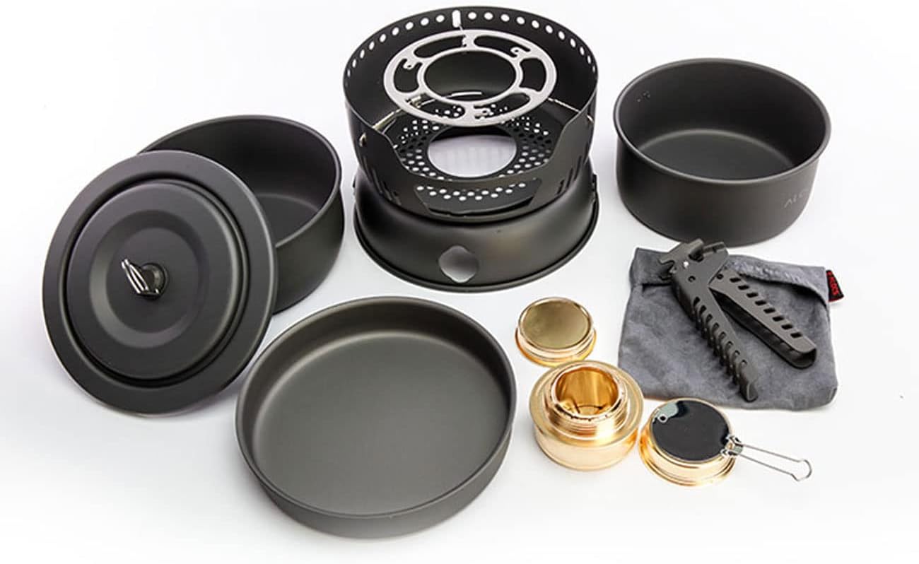 ORANGLES Camping Cookware Set | 31‑Piece Multifunctional Outdoor Cooking & Portable Grill - elegant presentation - exhibiting components - Image 6 of 6 | ideal for home | Discount on Camping Cookware Set | 31‑Piece Multifunctional Outdoor Cooking & Portable Grill Virginia | Free Shipping ORANGLES