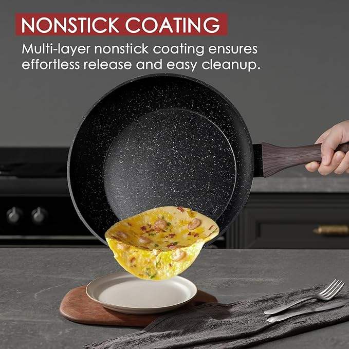 ORANGLES Cooking Set for Camping | 31‑Piece Heavy Duty Non‑Stick Aluminum Cookware - detailed closeup view - illustrating benefits - Image 3 of 6 | created for all | Shop Cooking Set for Camping | 31‑Piece Heavy Duty Non‑Stick Aluminum Cookware North Carolina | Free Shipping ORANGLES