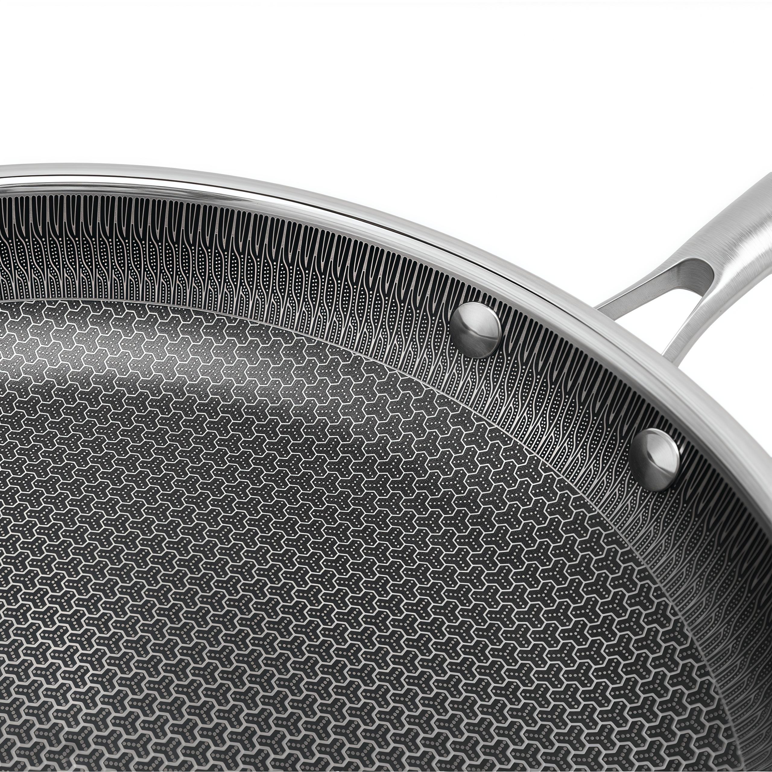 ORANGLES Stainless Steel Cookware Sets | Triply Induction Honeycomb Skillets - full product showcase - displaying specifications - Image 5 of 5 | adapts to any space | Stainless Steel Cookware Sets | Triply Induction Honeycomb Skillets deal New Jersey | Free Shipping ORANGLES