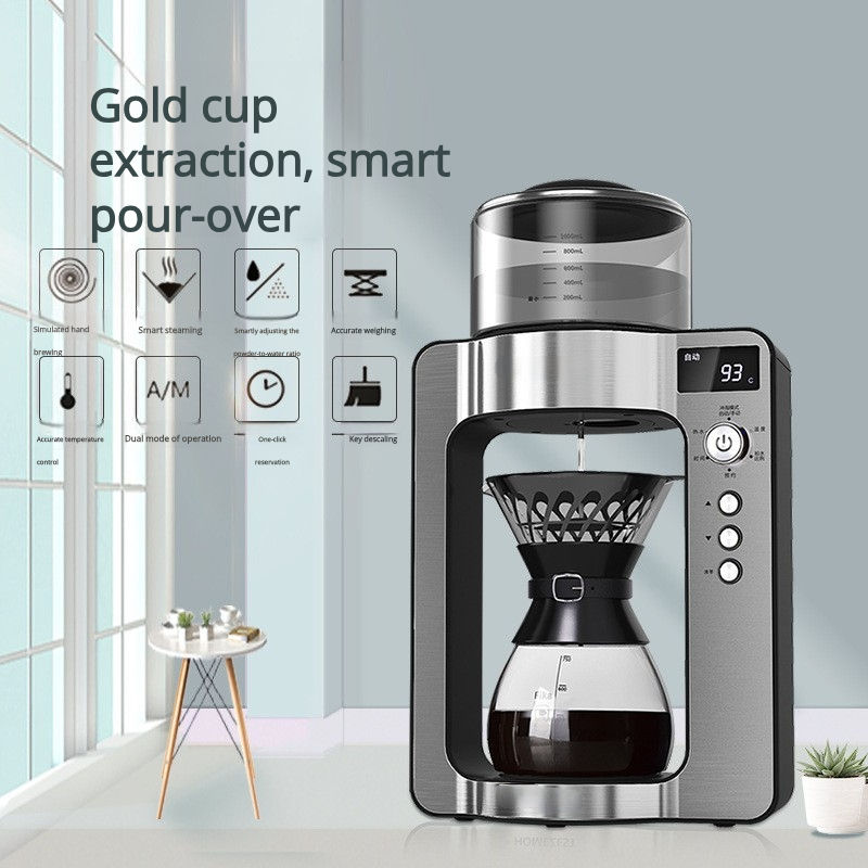 ORANGLES Stainless Steel Coffee Machine Intelligent Drip Auto - high resolution display - exposing craftsmanship - Image 2 of 5 | built for everyone | Stainless Steel Coffee Machine Intelligent Drip Auto for sale Georgia | Free Shipping ORANGLES