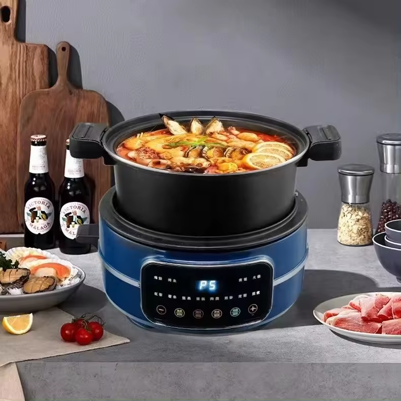 ORANGLES Electric Cooking Pot Multi‑Functional 7L Smart Cooker - angled perspective - presenting advantages - Image 4 of 6 | fits any environment | Purchase Electric Cooking Pot Multi‑Functional 7L Smart Cooker Michigan | Free Shipping ORANGLES