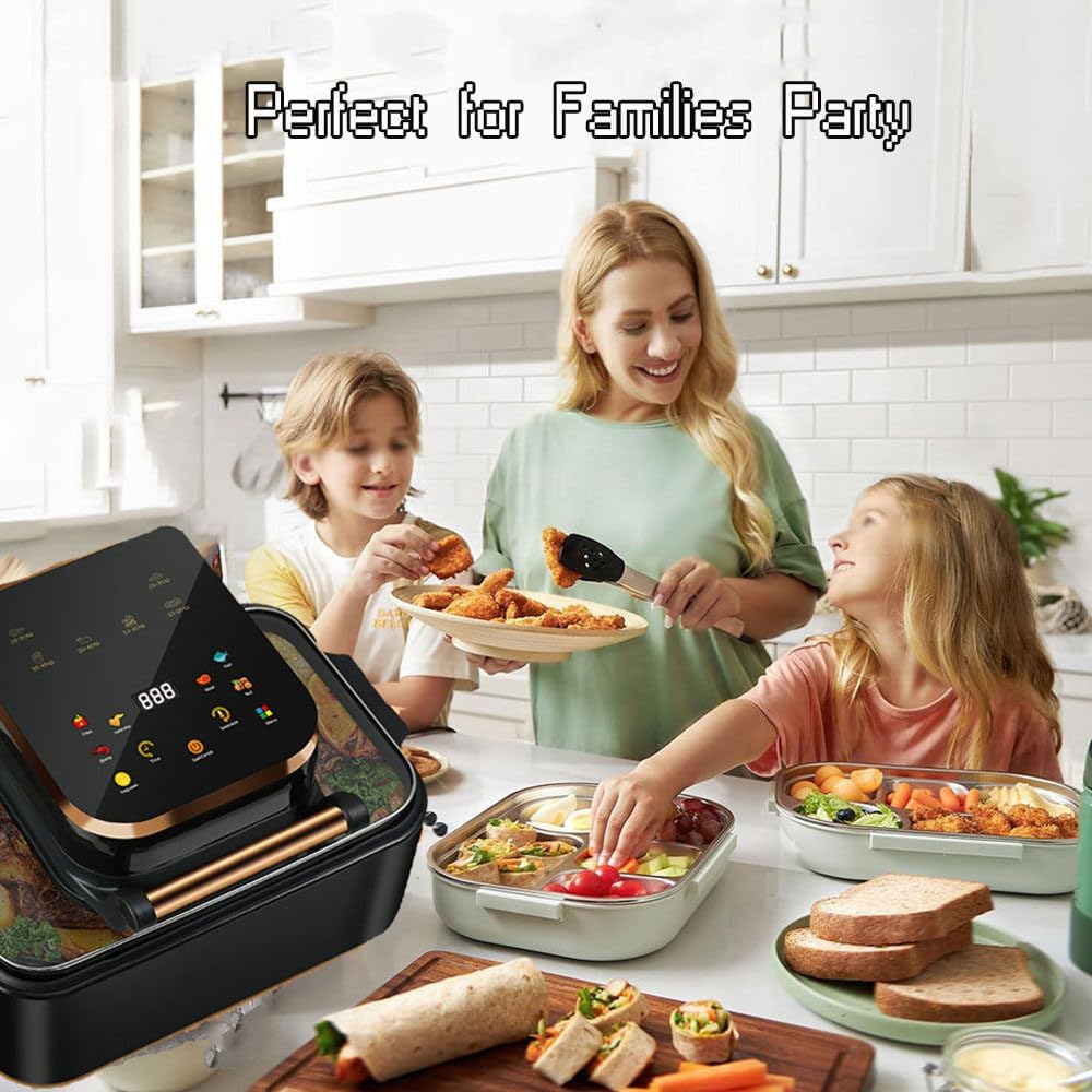 ORANGLES Toaster Oven Air Fryer 12L Digital Smart Combo - full product showcase - displaying specifications - Image 5 of 5 | adapts to any space | Toaster Oven Air Fryer 12L Digital Smart Combo deal New Jersey | Free Shipping ORANGLES